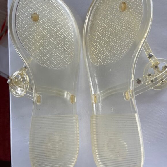 Tory Burch  Mini Miller Jelly Thong Sandals Sz 8 Dustbag - Picture 10 of 16